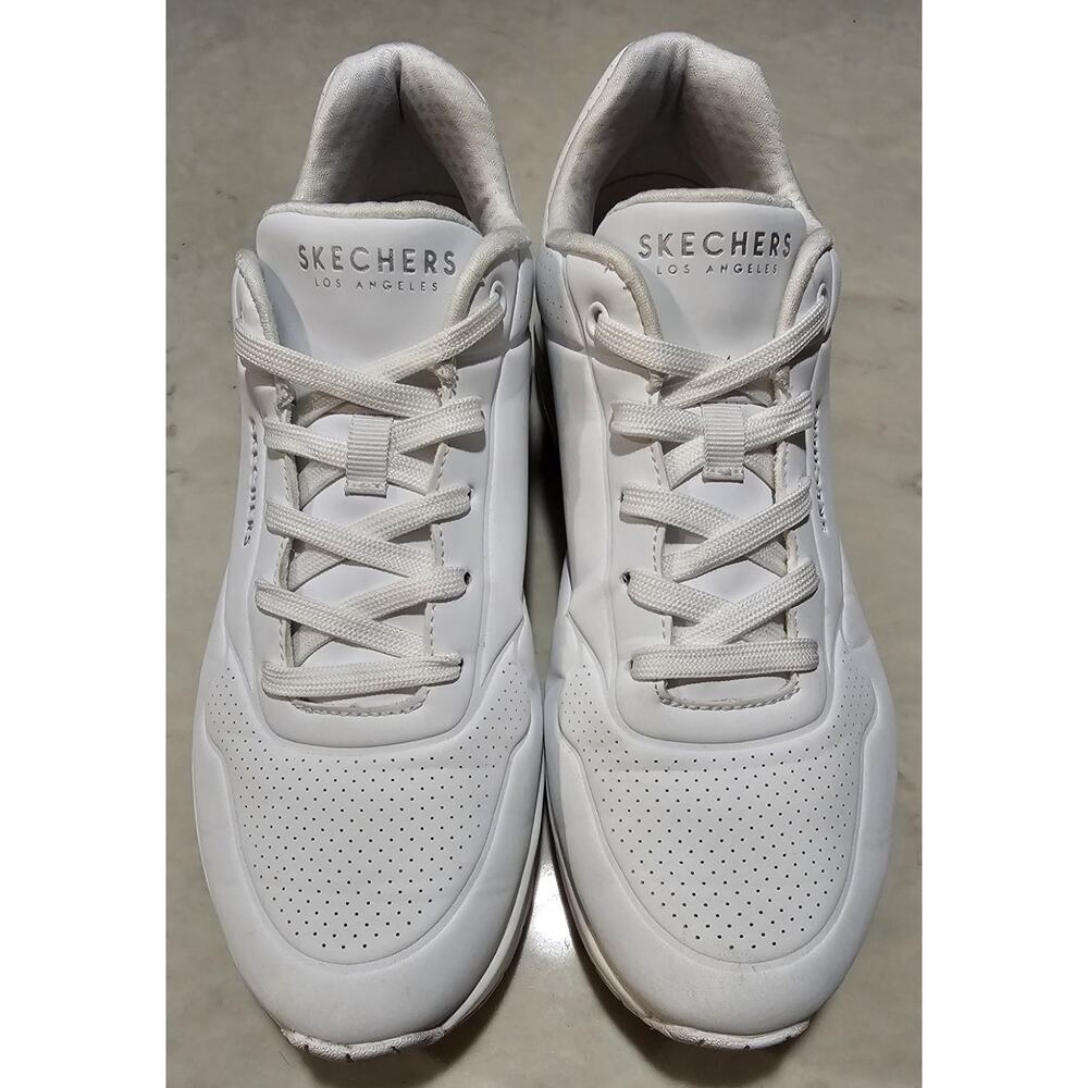 Skechers Uno Stand On Air White Sneakers Women's Size 9 Style 73690-W - Picture 2 of 13